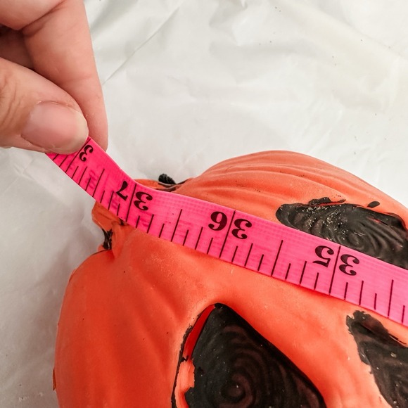 VTG Pumpkin Halloween‎ Pumpkin Ghost decor plastic 90's Spooky Skeleton - Picture 7 of 9